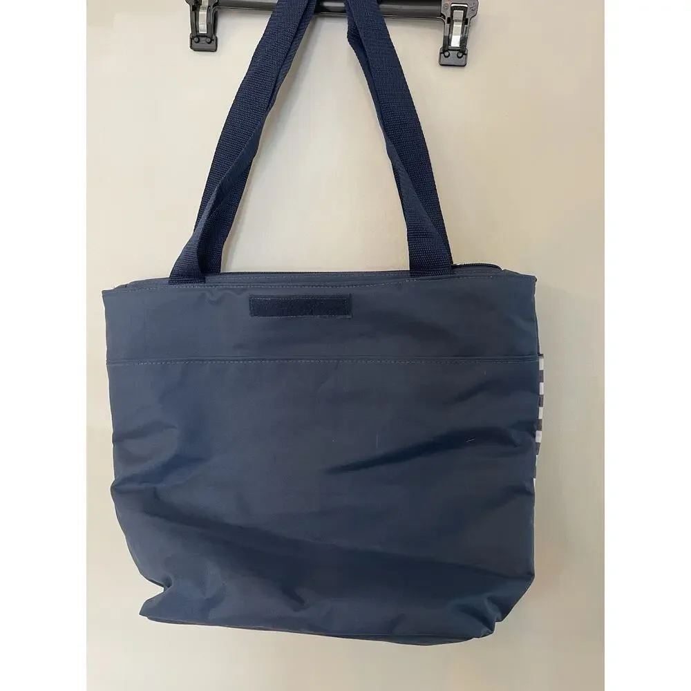 NEW Smart Living 30 Can Thermal Cooler TOTE BAG‎ Folding Carry-all w/pocket Navy